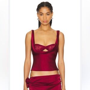 Lioness Delilah top burgundy
